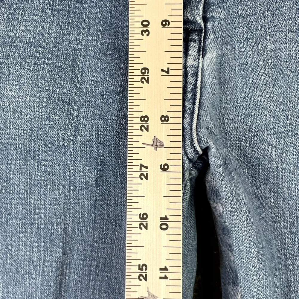Live A Little Jeans Womens 8 Blue Stretch Straight Leg Denim Travel Casual Surf